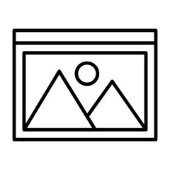 Picture Outline Icon Style