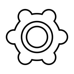 Gear Outline Icon Style