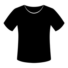 Simple black t-shirt silhouette design