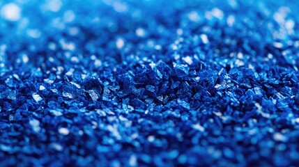 Obraz premium A close-up shot of a blue area rug with intricate design and texture