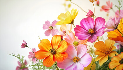 A beautiful floral arrangement featuring an array of vibrant blooms