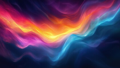 Obraz premium Abstract Display Of The Aurora Borealis In The Polar Sky, Depicting The Natural Phenomenon Of The Northern Lights. A Mesmerizing Sight.