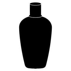 Simple Silhouette of a Perfume Bottle