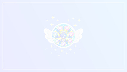 魔法少女の変身ジュエリージェムウイングコンパクト壁紙★