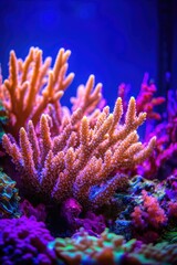 A close-up view of a coral in an aquarium