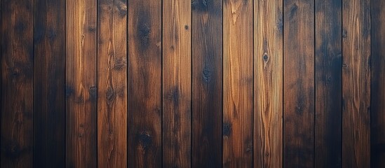 Obraz premium Dark brown wood plank texture background.