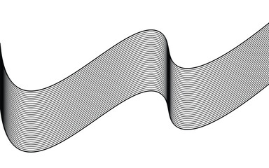 black waves lines pattern background. Luxury black Line arts wallpaper. Design for cover, invitation background, packaging design, fabric and print. Vector illustration.