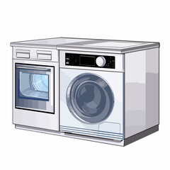Fototapeta premium Modern appliance icons on white background for design projects