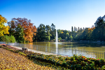 Schwanenteich, Bad Schmiedeberg, Sachsen Anhalt, Deutschland 