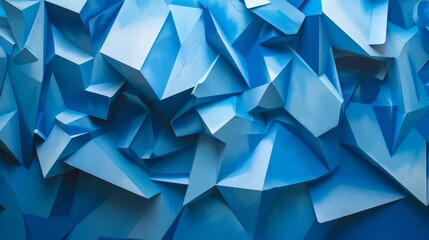 Geometric shapes forming a textured surface, ideal for modern wallpaper or abstract backdrop