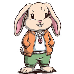 Unique Style Creative A Banny Vector Design Illustration