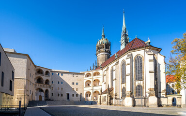 Schlosskirche, Lutherstadt Wittenberg, Sachsen Anhalt, Deutschland 