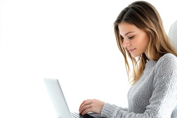 A person sitting on a couch with a laptop, possibly working or browsing