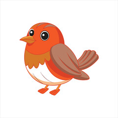  Colorful Cartoon Robin Design Vector Art for Creative Projects