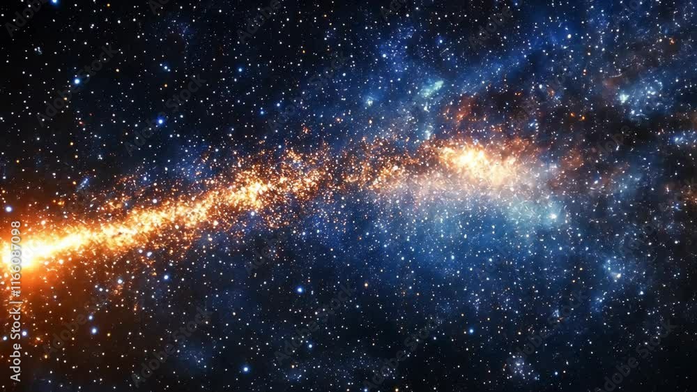 Canvas Prints stunning view of a galaxy with vibrant colors and cosmic phenomena in the vast universe