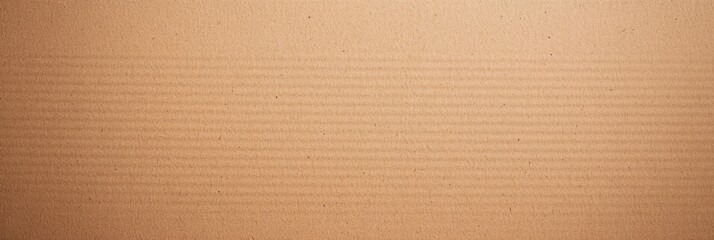 Fototapeta premium Corrugated cardboard texture, close-up, horizontal ridges, warm beige color, seamless pattern, industrial material, packaging background, recycled paper, geometric lines, minimalist design, neutral to