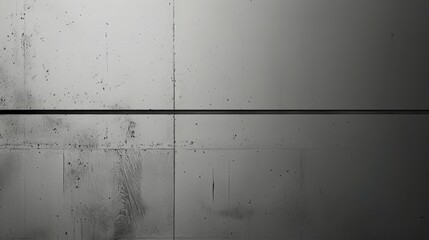 Dark concrete wall with horizontal line creating a geometric pattern, ideal for backgrounds and architectural visualization