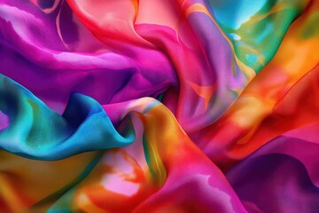colorful abstract tiedye fabric with vibrant patterns evoking a bohemian vibe suitable for backgrounds or creative designs fluid and artistic
