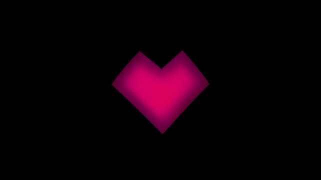 Heartbeat of a square heart