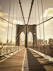 Brooklyn Bridge, New York City, USA.