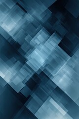 Abstract blue geometric shapes, diagonal lines, overlapping rectangles, dark background, modern design, technology.