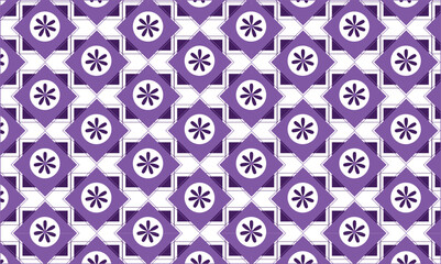 Flower seamless pattern with twisted lines, vector linear tiling background, stripy weaving, optical maze, twisted stripes. Black and white design.