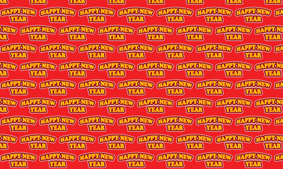Happy new year pattern design