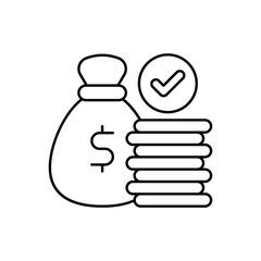 Fund Budget vector icon