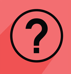 Question mark icon. A black and white icon of a question mark. The design representing inquiry or the need for help. Best use for Logo, Business, Presentation, Website, App. Design eps 10. 