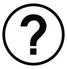 question mark vector, question mark silhouette.  question mark vector icon . isolated transparent . black outline and filled version. Question marks Icon. Bubble question icon. Question mark symbol. 