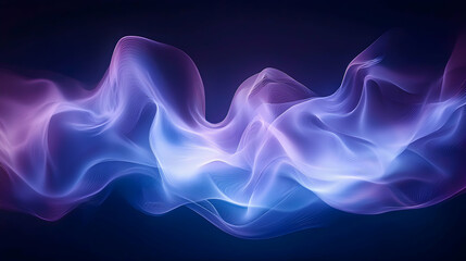 Fototapeta premium Abstract flowing waves of vibrant blue and purple hues; perfect for backgrounds, websites, or digital art projects.