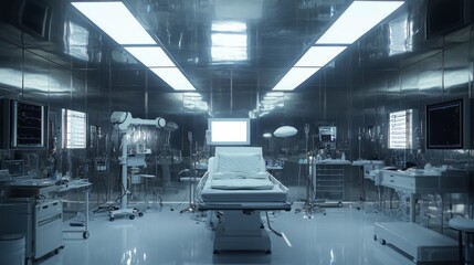 Obraz premium Modern Medical Room with Natural Light and Clean Design