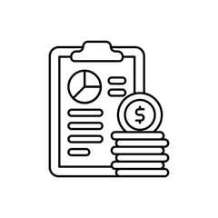 Budget Plan vector icon
