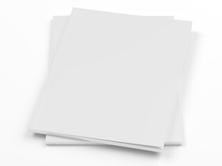 Open magazine with a glued binding. Vertical A4 format.