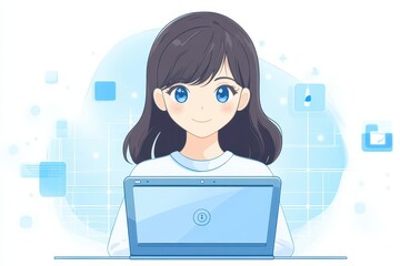 digital assessment portal manifesting through laptop interface