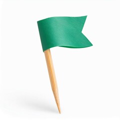 illustration of a green flag