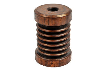 Rustic Coil Plug Isolated on Transparent Background PNG Image.