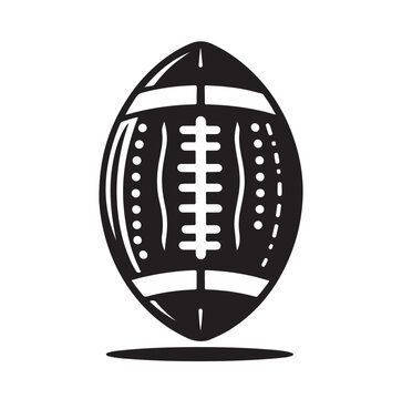 recommend clip art: American football silhouette vector illustration