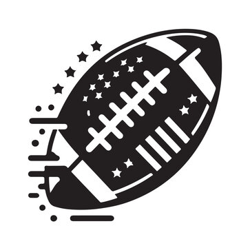 recommend clip art: American football silhouette vector illustration