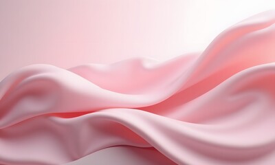 Pink Satin Silk Fabric with Smooth Flowing Texture, High quality wallpaper, Generative Ai