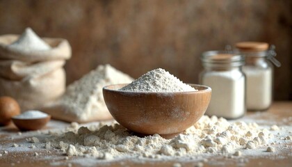 Close-Up of Mixing Bowl with Ingredients