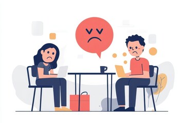 emotional feedback interface showing customer disappointment