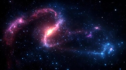 Fototapeta premium Skies nebula stars dimension concept. Colorful cosmic nebula with stars and swirling gases in space.