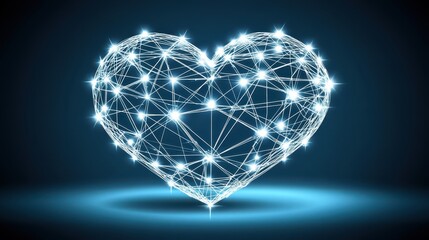 Heart of stars, celestial symbol of love and romance. perfect for valentine's day designs