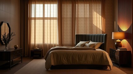 Fototapeta premium interior of a luxury bedroom