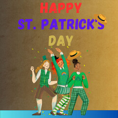 Happy St. Patrick's Day Post for instagram,facebook ,twiter etc