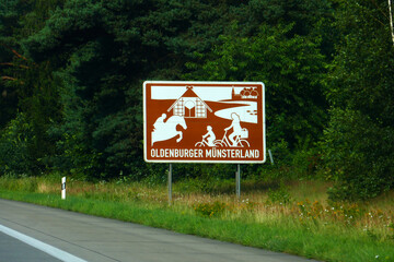 Touristische Unterrichtungstafel Oldenburger Münsterland