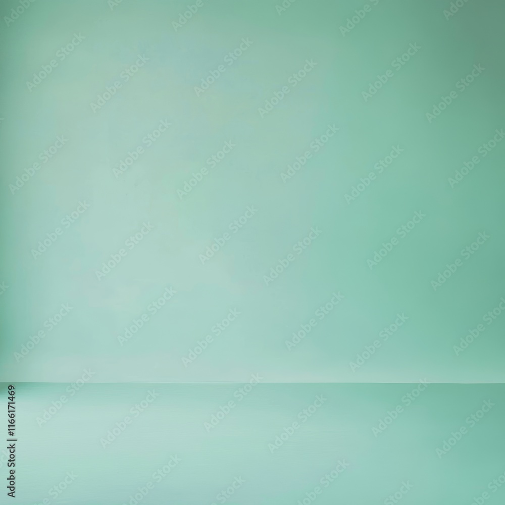 Poster background in soft mint color with smooth texture, perfect for various creative projects and photo s