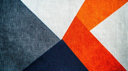 Fototapeta premium Abstract geometric design featuring bold colors and shapes on a textured background.