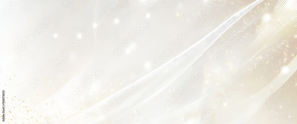 Aufkleber elegant abstract design featuring soft flowing lines and sparkling effects in a light color palette